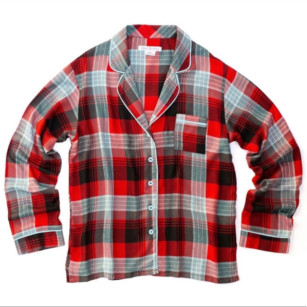 Vera Bradley Flannel Pajama Top